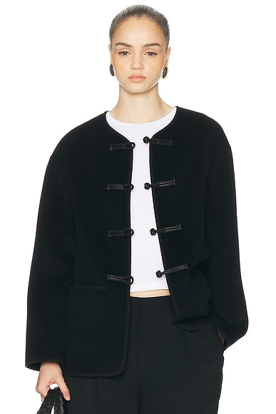 Mandarin Double Faced Wool Jacket