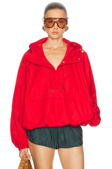Volume Silk Blend Anorak Jacket