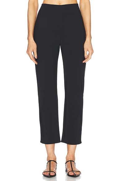 Rohe Cigarette Scuba Trouser in Black