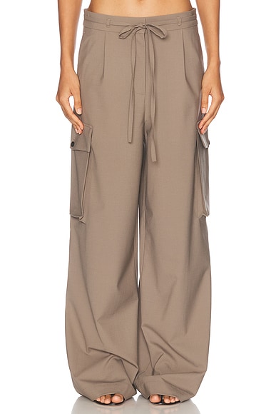 Rohe Tailored Cargo Trouser in Taupe