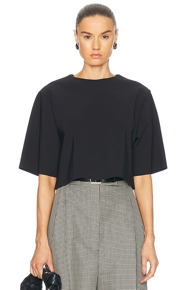 Rohe Scuba Crop Top in Black