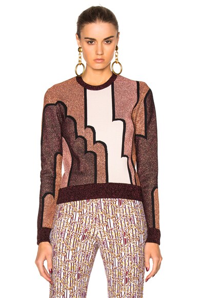 Charcot Lurex Jacquard Knit Top