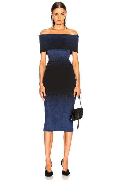 Bardot Degrade Velvet Knit Dress