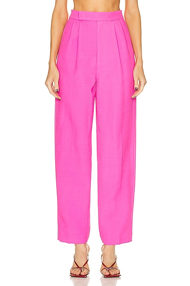 Roland Mouret Straight Cut Trouser in Pink