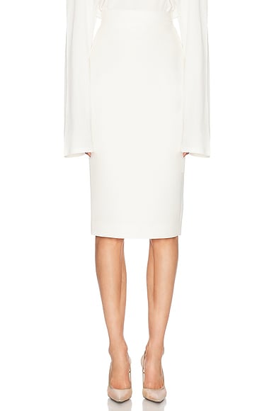 Crepe Midi Skirt