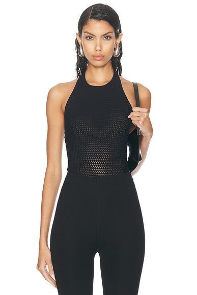 Roland Mouret Knit Bodysuit in Black