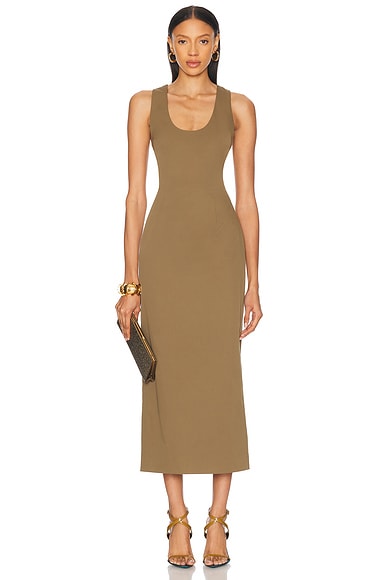 Ronny Kobo Tilly Dress in Military Green