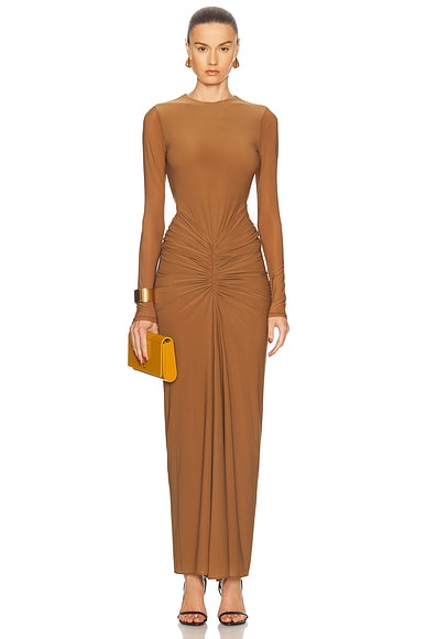 Ronny Kobo Jolie Dress in Tobacco