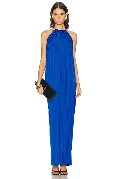 Ronny Kobo Rhodes Dress in Cobalt