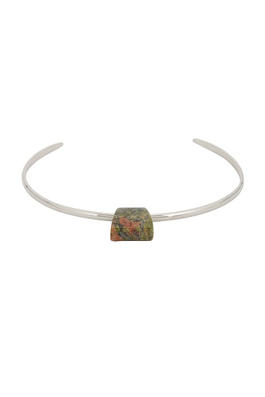 Ronny Kobo Bengali Necklace Cuff in Silver & Turqouise