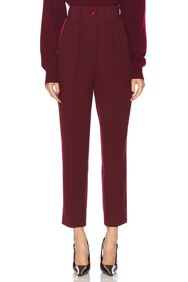 Ronny Kobo Ronny Tuxedo Trouser in Oxblood