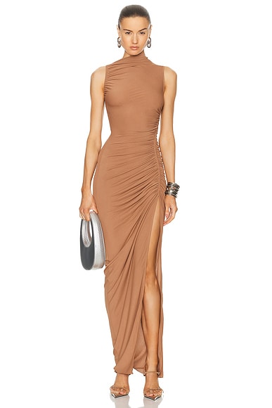 RICK OWENS LILIES Svita Gown in Nude