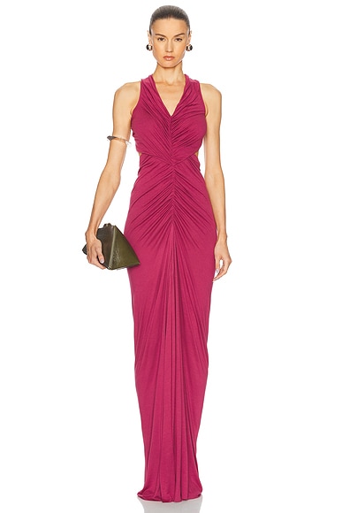 RICK OWENS LILIES Poppy Gown in Plum