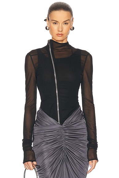 RICK OWENS LILIES Gary Jacket in Black