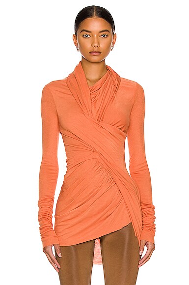 RICK OWENS LILIES Magnetic Top in Tangerine | FWRD