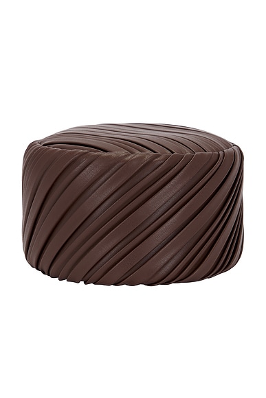 Pleated Pillbox Hat
