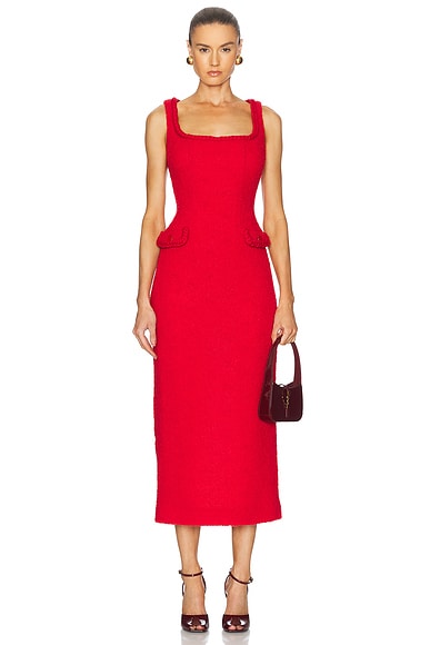 Nanushka red dress clearance