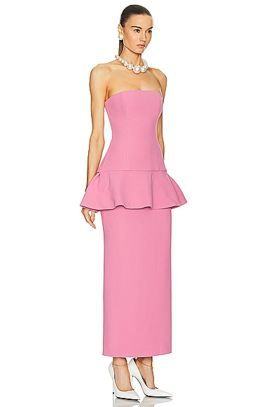 Shop Rowen Rose Bustier Maxi Dress In Pink