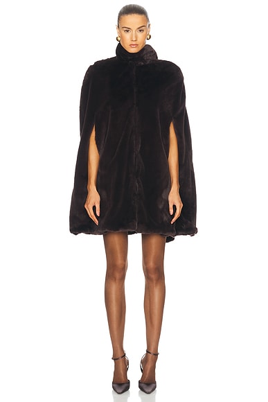 Faux Fur Cape