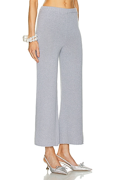 Shop Rowen Rose Wide Leg Pant In Grey