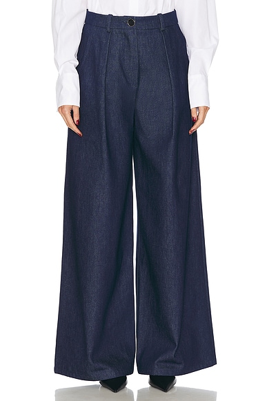 在庫処分 激安 食品 Sky High ユニセックスデニムダブルニーワーク Workwear Farm パンツ