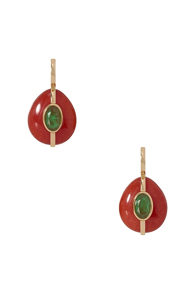 Roxanne Assoulin The Stone Pebble Earrings in Carnelian