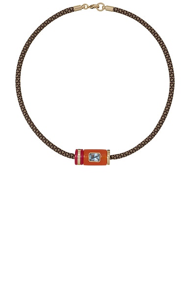 Roxanne Assoulin The Cylinder Cord Necklace in Sienna