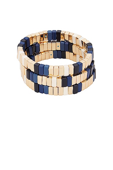 Well Done Bracelets Set Of 3 in Navy