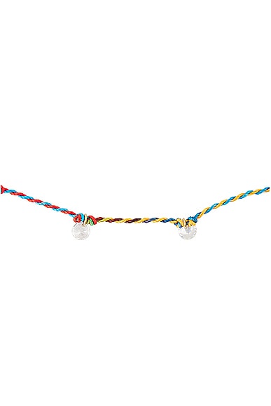 Shop Roxanne Assoulin Mini Drip Drop Necklace In Rainbow
