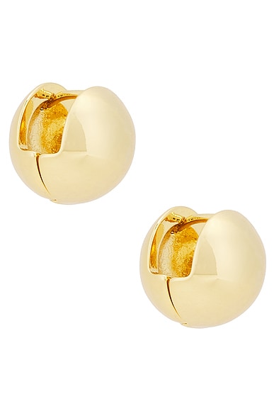 Roxanne Assoulin Baby Ball Earrings in Shiny Gold