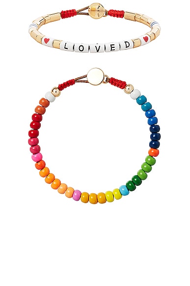 Roxanne Assoulin Loved Rainbow Duo Bracelet in Living Color