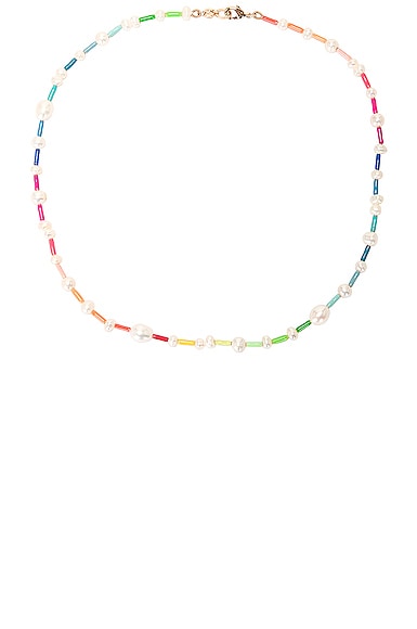 Roxanne Assoulin Happy Pearl Necklace In Multi