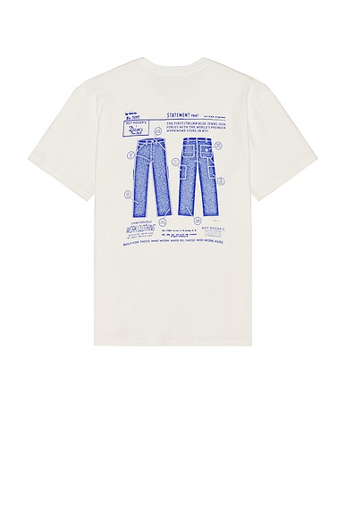 Roy Roger's x Dave's New York T Shirt Man Jersey Print in White