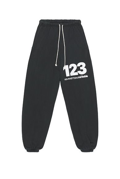 RRR123 Metanoia Uso Sweatpants in Jet Black