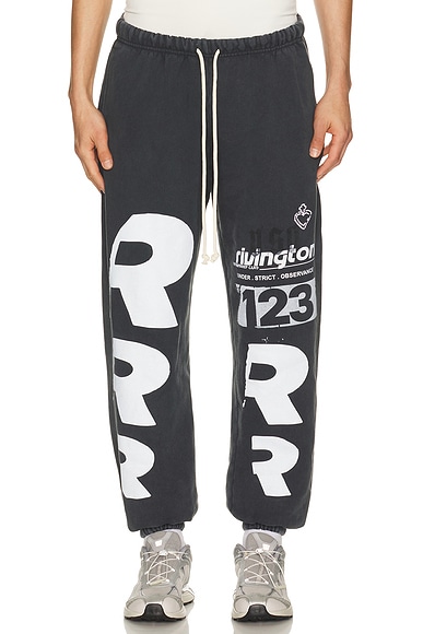 RRR123 Membership Uso Enemy Sweatpants in Black