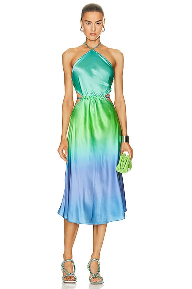 One Shoulder Ombre Dress by ROCOCO SAND for $60
