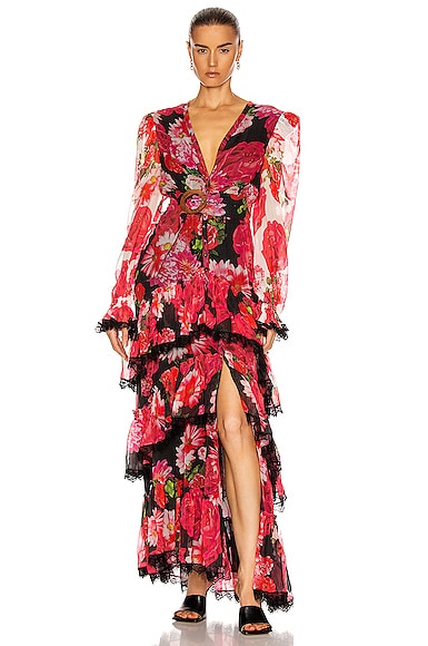 ROCOCO SAND Viola Maxi Dress in Multi | FWRD