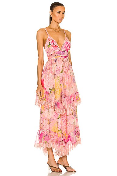 Gradient Georgette High-Low Dress 
