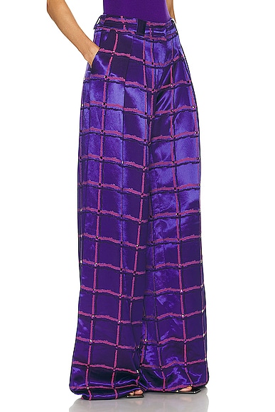 Shop Raisa Vanessa Wide Leg Pant In Purple