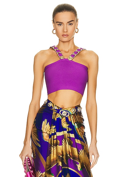 Crop Top with Gold Buckles