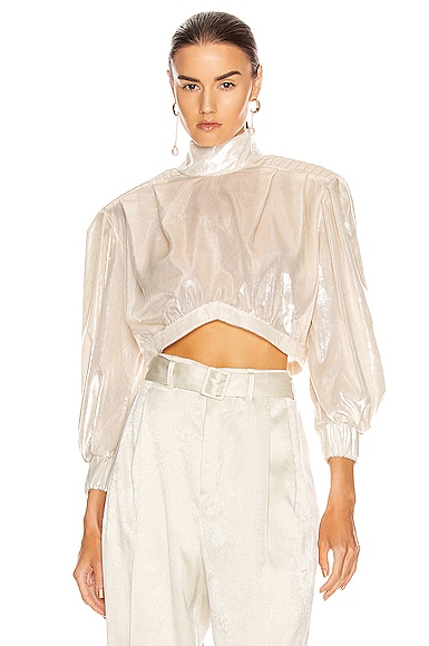 Click to view more detailed imagery on our partner's website Raisa Vanessa Raisa&vanessa Velvet Mini Top In White