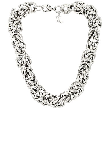Femme Bijoux Colliers Raf Simons en coloris Gris Cluster Chain Necklace 