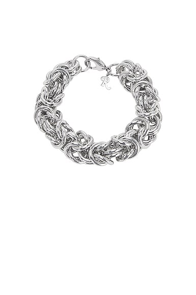 Raf Simons Cluster Chain Bracelet in Metallic Silver