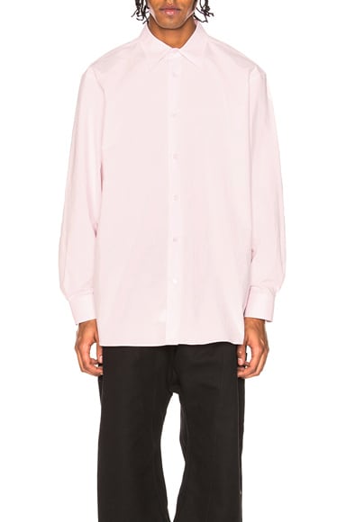 Oversized Embroidered Long Sleeve Shirt
