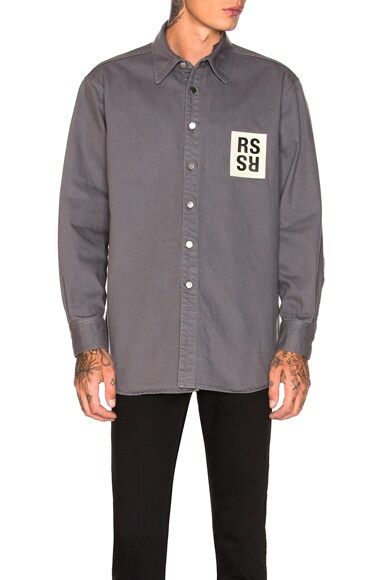 Raf Simons Denim Shirt in Grey | FWRD