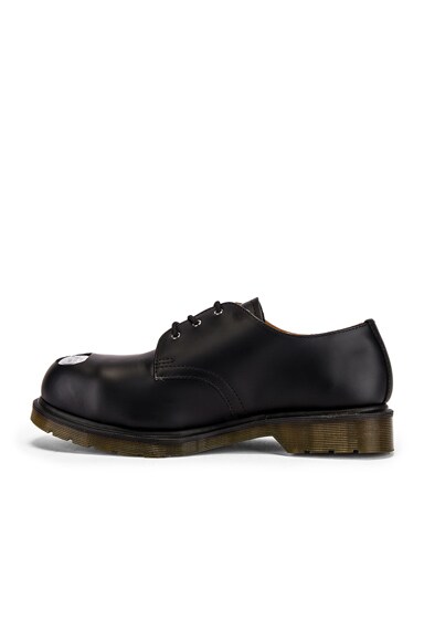 RAF SIMONS x Dr. Martens Asymmetric Cut Out Steel Shoe,RSIM-MZ99
