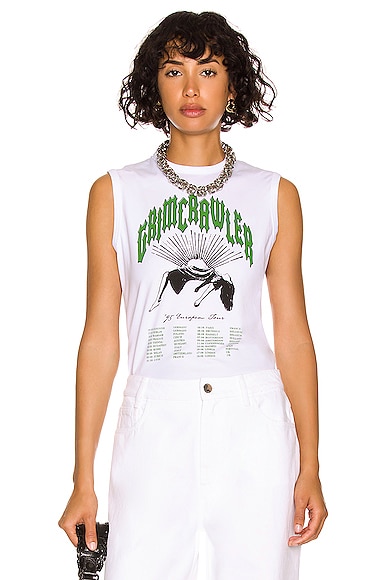 RAF SIMONS SLEEVELESS GRIMCRAWLER TIGHT FIT TOP