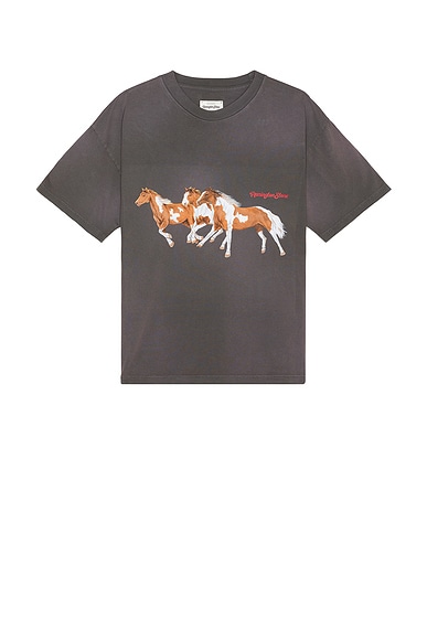Remington Stone Wild Horses Tee in Vintage Brown