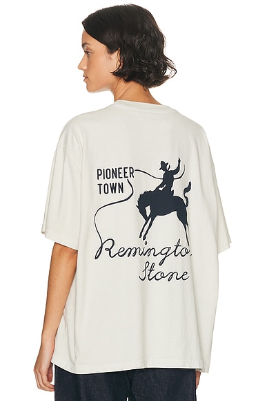 Remington Stone Pioneer Town Tee in Vintage Cream