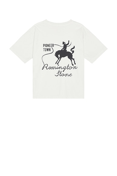 Remington Stone Pioneer Town Tee in Vintage Cream